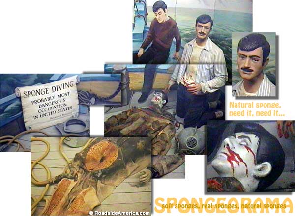 Sponge Diver's Nightmare collage.
