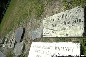 Rock touched by Helen Keller.