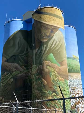 Peanut farmer mural.