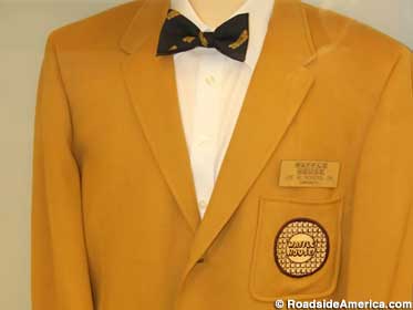 Golden corporate suit of Waffle House co-founder Joe Rogers.