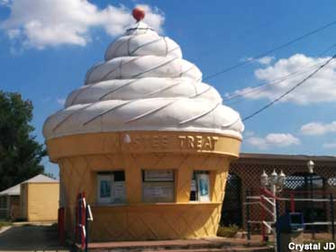 Mattoon, IL - Ice Cream Cone-Shaped Stand