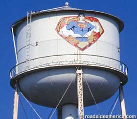 Superman Water Tower.