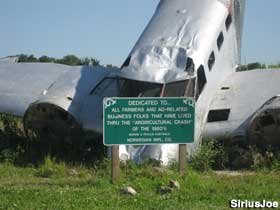 Agricultural crash monument.
