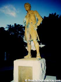 Boy scout statue at the grave of William D. Boyce.