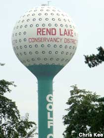 Golf Ball and Tee Water Tower.