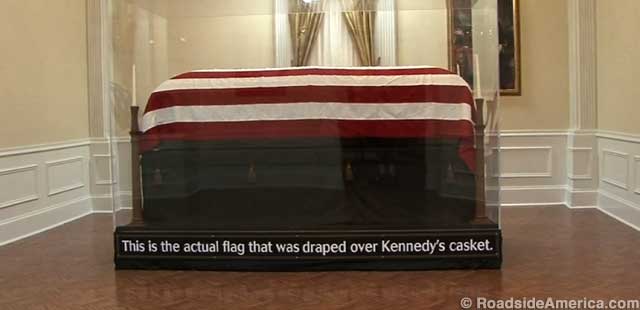 JFK casket flag.