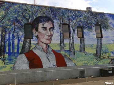 Young Abe mural.