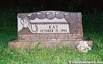 Kay's grave.