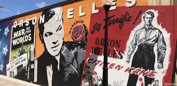 Orson Welles mural.