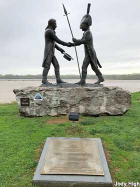 Lewis and Clark statue.