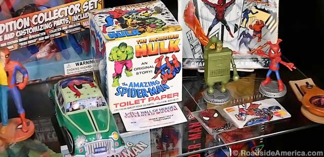 Featured relic: Incredible Hulk and Amazing Spider-Man Toilet Paper.