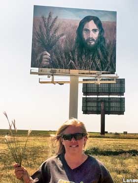 Wheat Jesus Billboard.