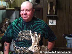 Larry and a jackalope.