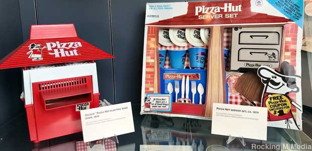 Relics from Pizza Hut's long history of self-promotion.