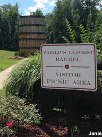 World's Largest Barrel picnic area.