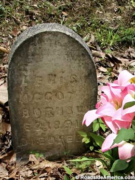 Hatfield-McCoy Love Baby Grave.