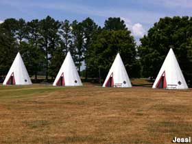 Teepees in Cave City.