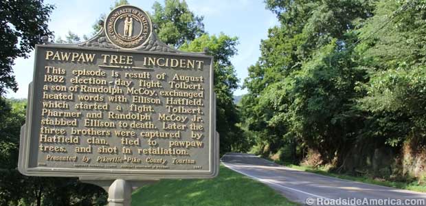PawPaw Tree Incident historical marker.