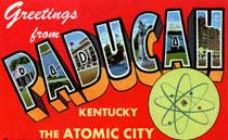 Paducah Kentucky postcard - Atomic City