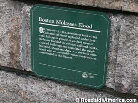 Molasses Flood sign.