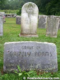 Grave of Grizzly Adams marker.