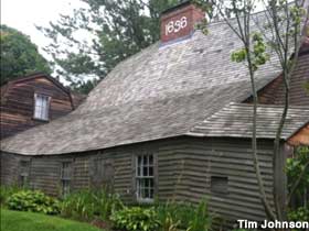 Oldest wood frame house in North America.