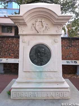 Poe second grave marker.
