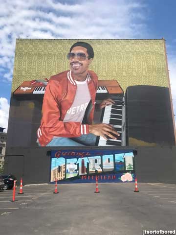 Stevie Wonder mural.