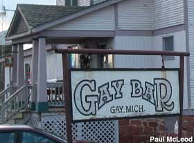 Gay Bar sign.