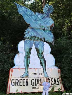 Green Giant sign.