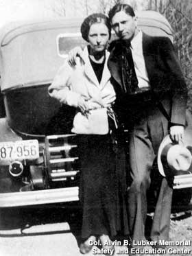 Bonnie and Clyde with their Death Hats.