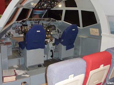 Cockpit of an actual DC9.