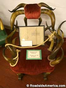 Mrs. Foster's longhorn chair.