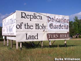 Palestine Gardens sign.