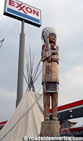 Chief Plenty Coups statue.