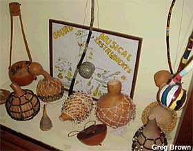 Musical Gourd display.