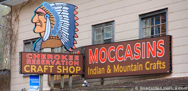 Cherokee Reservation Craft Shop.