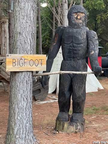 Carved Bigfoot.