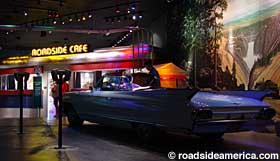 Cadillac and Roadside Cafe.