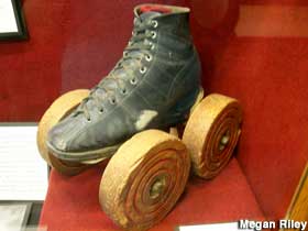 Early roller skates.