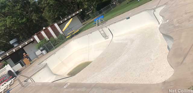 Pool shaped like Nebraska.