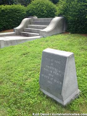 Pierce home marker and steps.