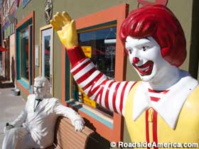 Colonel Sanders and Ronald McDonald.