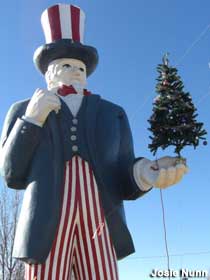 Uncle Sam and Christmas Tree.