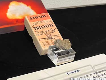 Trinitite - 1945 desert blast glass.