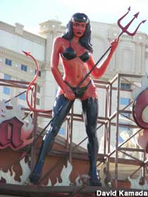 Devil girl statue.