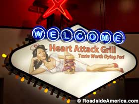 Sign: Welcome - Heart Attack Grill.