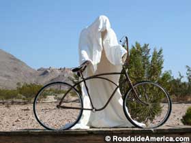 Bicycle and ghost.