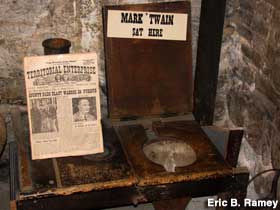 Mark Twain's toilet.