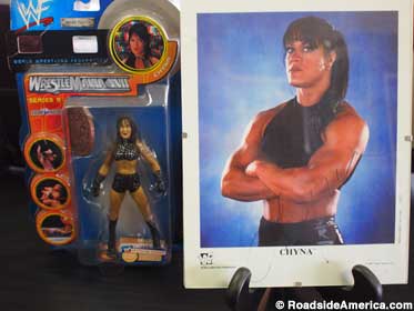 Chyna action figure and promo pic.